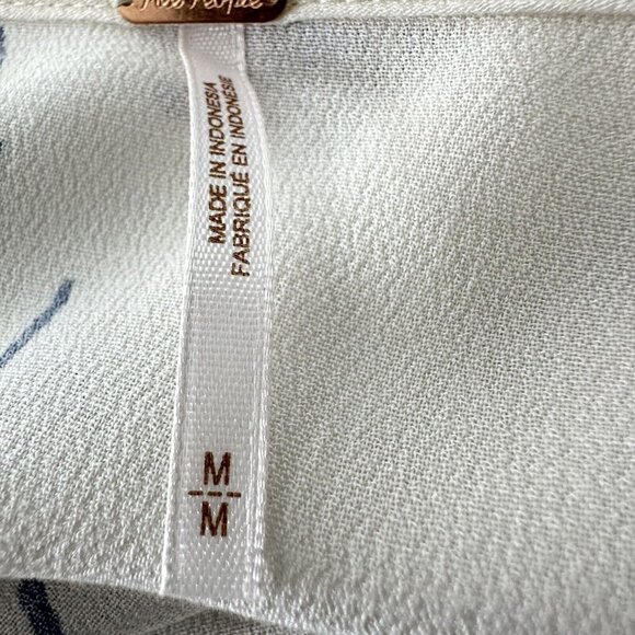 NWT Free People Clear Skies Floral Print Cold Shoulder Tunic Mini Dress Medium - Picture 14 of 16